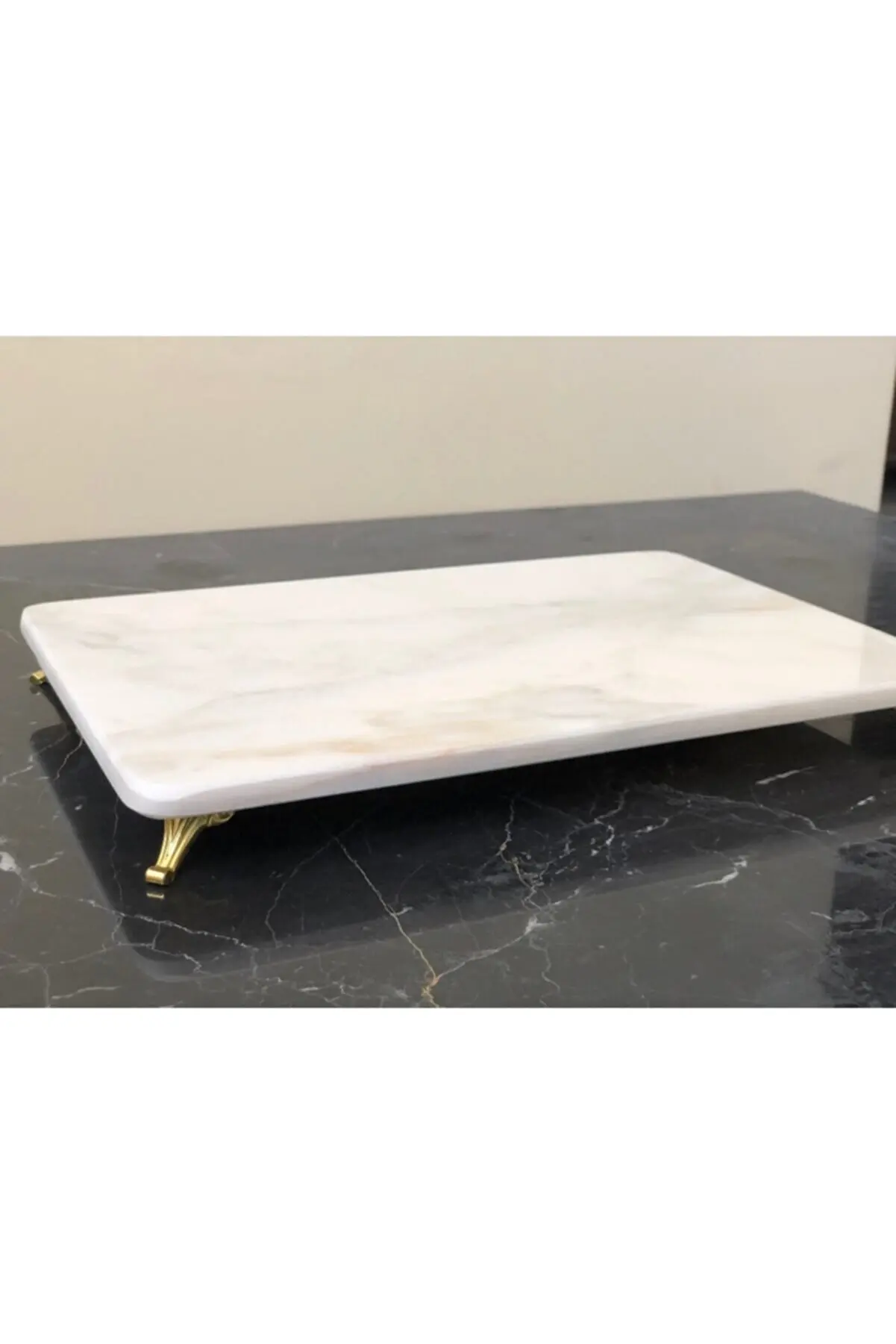 

Presentation Tray Tea Coffee Service Trays Gold Pedestal Design Tray