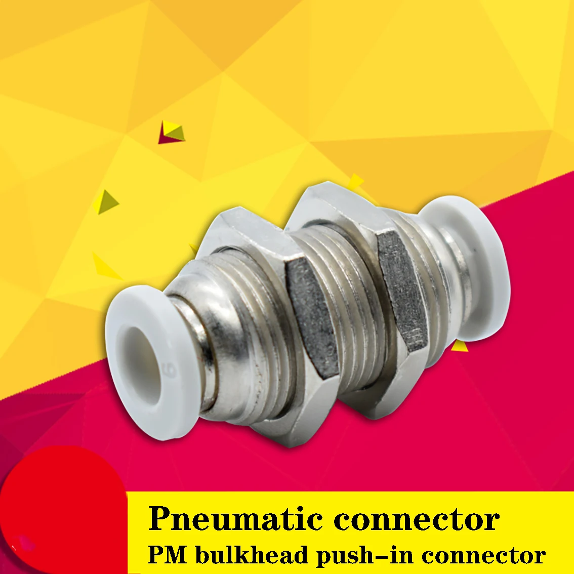 

1Pcs Copper Nickel Plated 4，6，8，10，12mm Pneumatic Quick Connector Clapboard Straight Through Quick plug Air Trachea Connector