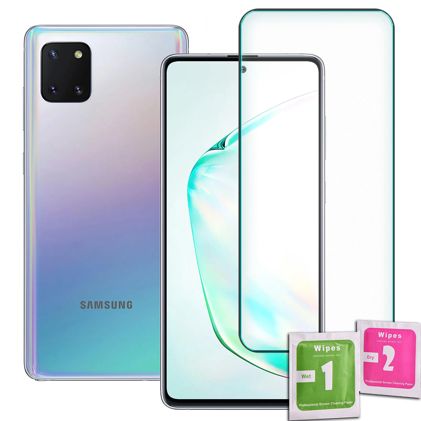 Tempered glass screen Protector for SAMSUNG GALAXY NOTE 8/9/10 + black full quality Premium 9H