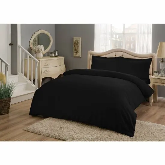 

Crown Satin Basic Duvet Cover Set Double Personality Elegantly Designed Luxury Quality Bedding Set