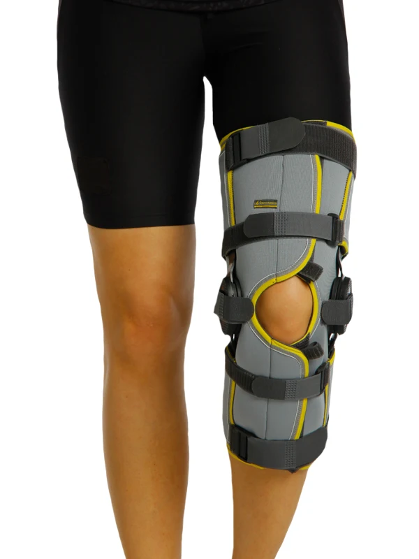 Ritmic Knee Support with Controlled Mechanism Soft Tissue Ligament İnjuries, Adjustable Joints on the sides Fix it by the Velcro
