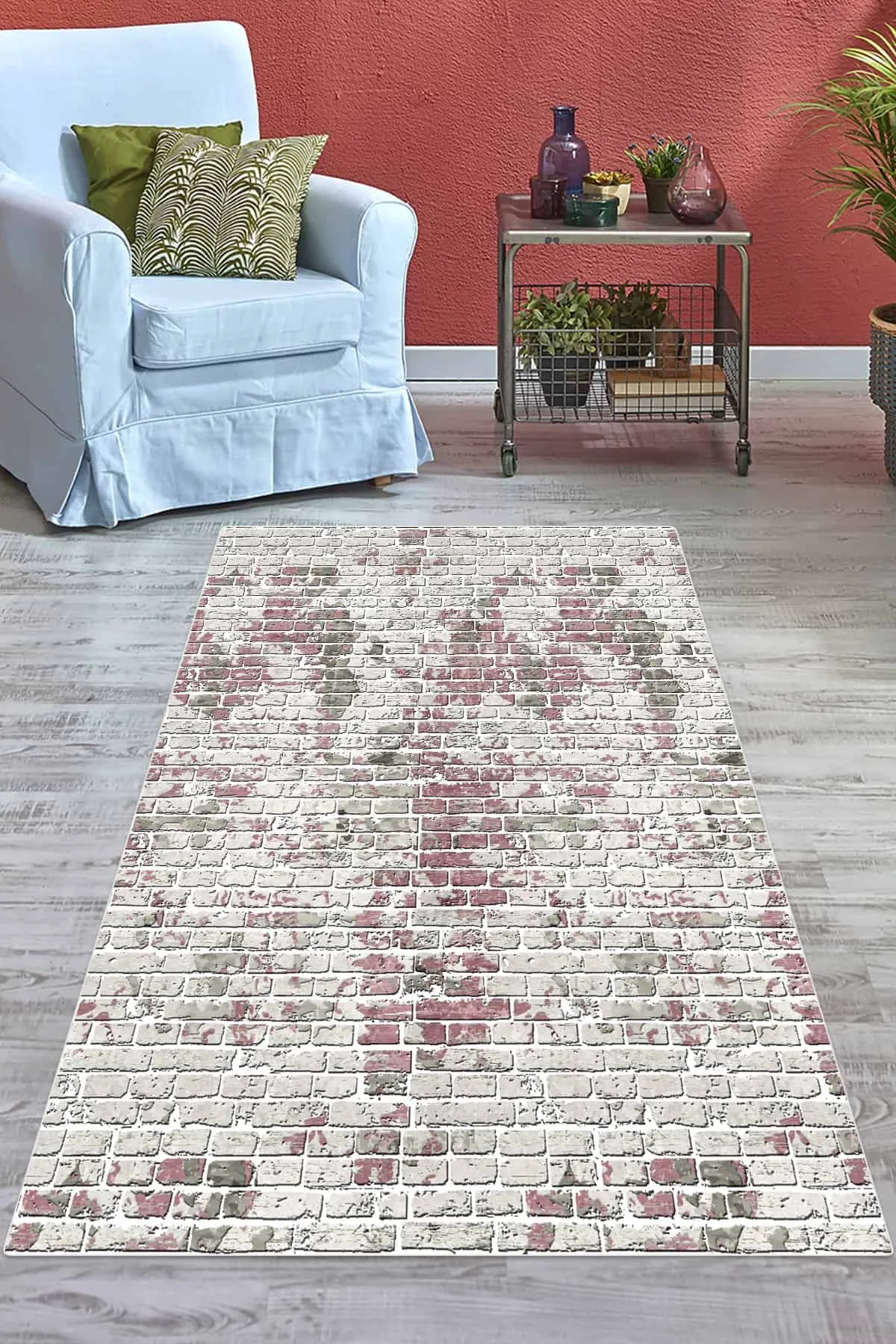 

Rug Carpet Living Room Turkish Workmanship Durable Soft Thick Colorful Vintage Authentic Home Textiles Non-Slip Sole Area Carpet