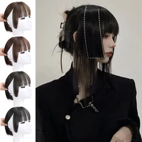 talang synthesis princess cut bangs hair extension synthetic wig natural high temperature synthetic fake bangs hair piece clip i