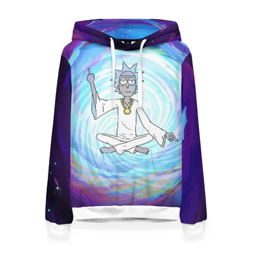 Женская толстовка 3D Rick in nirvana|Женские толстовки и свитшоты| |