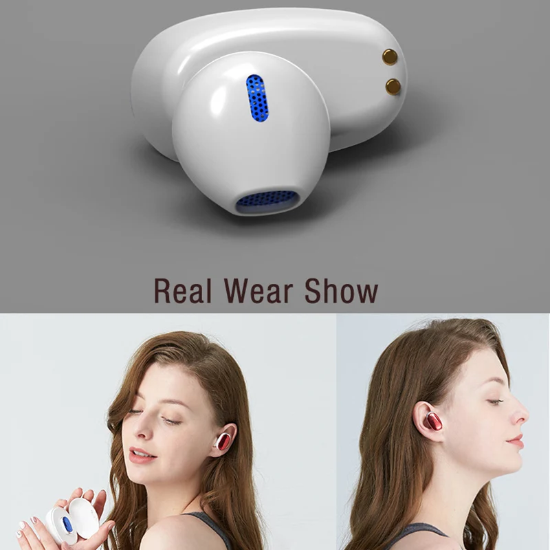 Фото 1 шт. беспроводные Bluetooth наушники с микрофоном TWS 5 0 Наушники и гарнитуры 1 шт. беспроводные Bluetooth наушники с микрофоном TWS 5 0 Наушники и гарнитуры