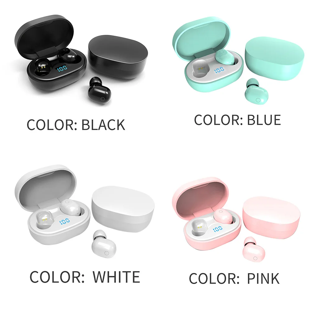 Беспроводные мини наушники F2 Hi Fi TWS Bluetooth 5 0 игровая гарнитура с шумоподавлением