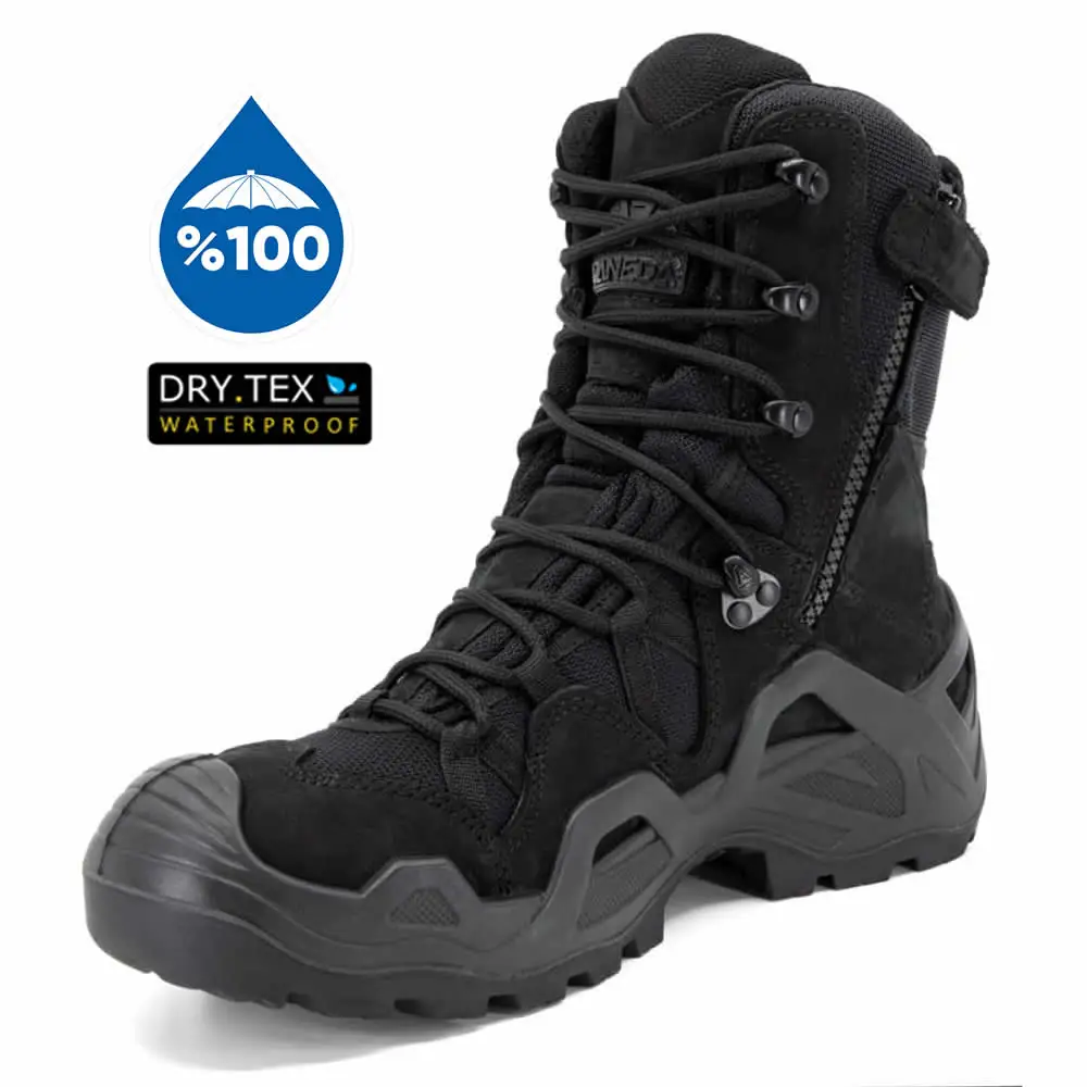 

VANEDA LOWAZephyr Black Men Military Boots Quality Special Force Tactical Combat Nonslip Base Boots Army Leather Snow Boot