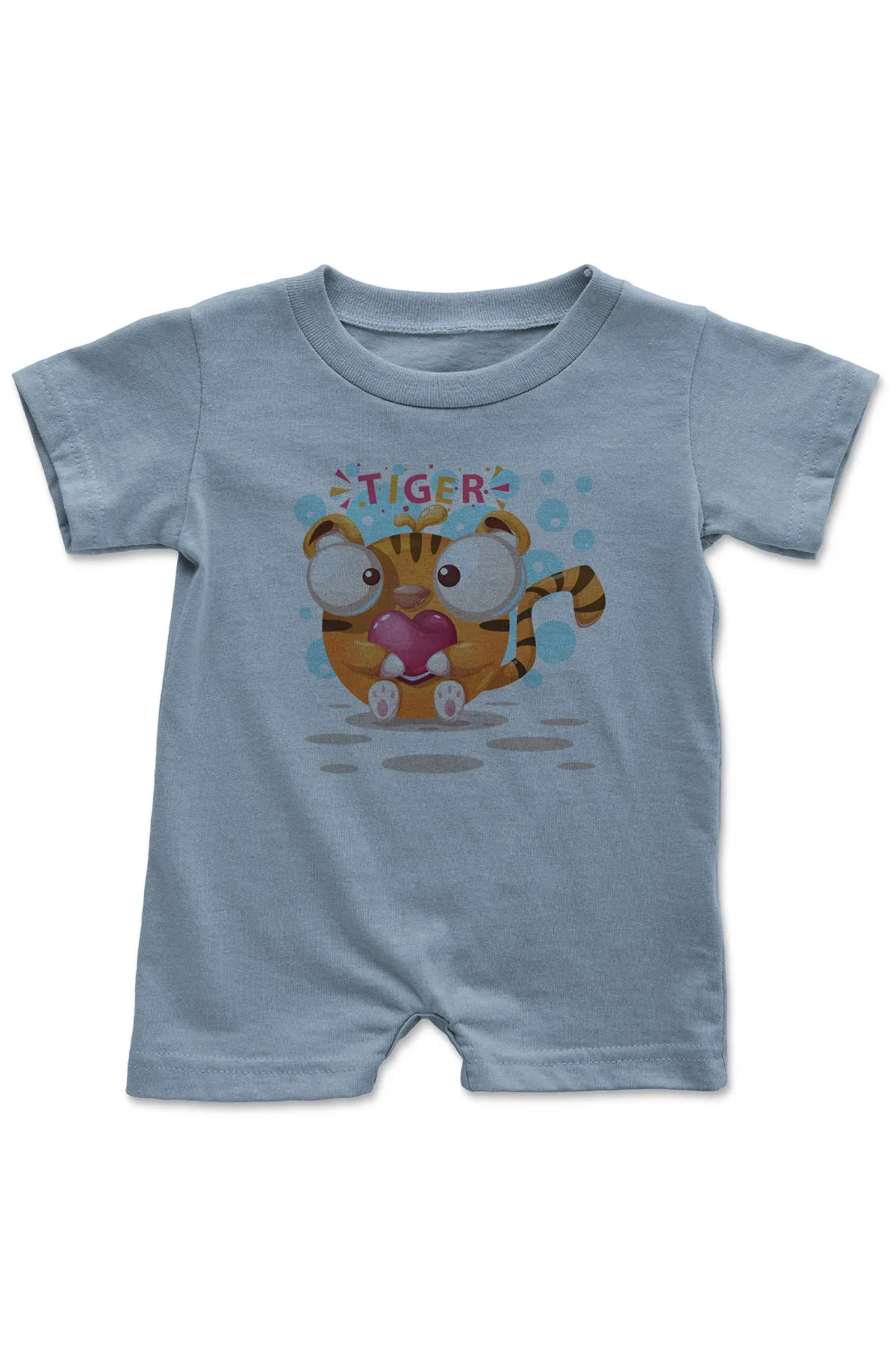 Angemiel Детский комбинезон с изображением сердца котенка Тигра для мальчиков