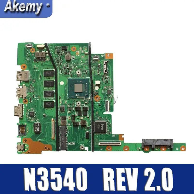 

Amazoon N3540 CPU 2 Гб RAM E402MA материнская плата для For Asus E502MA E402MA 14 "REV 2,0 N3540 laptop SR1YW 2G