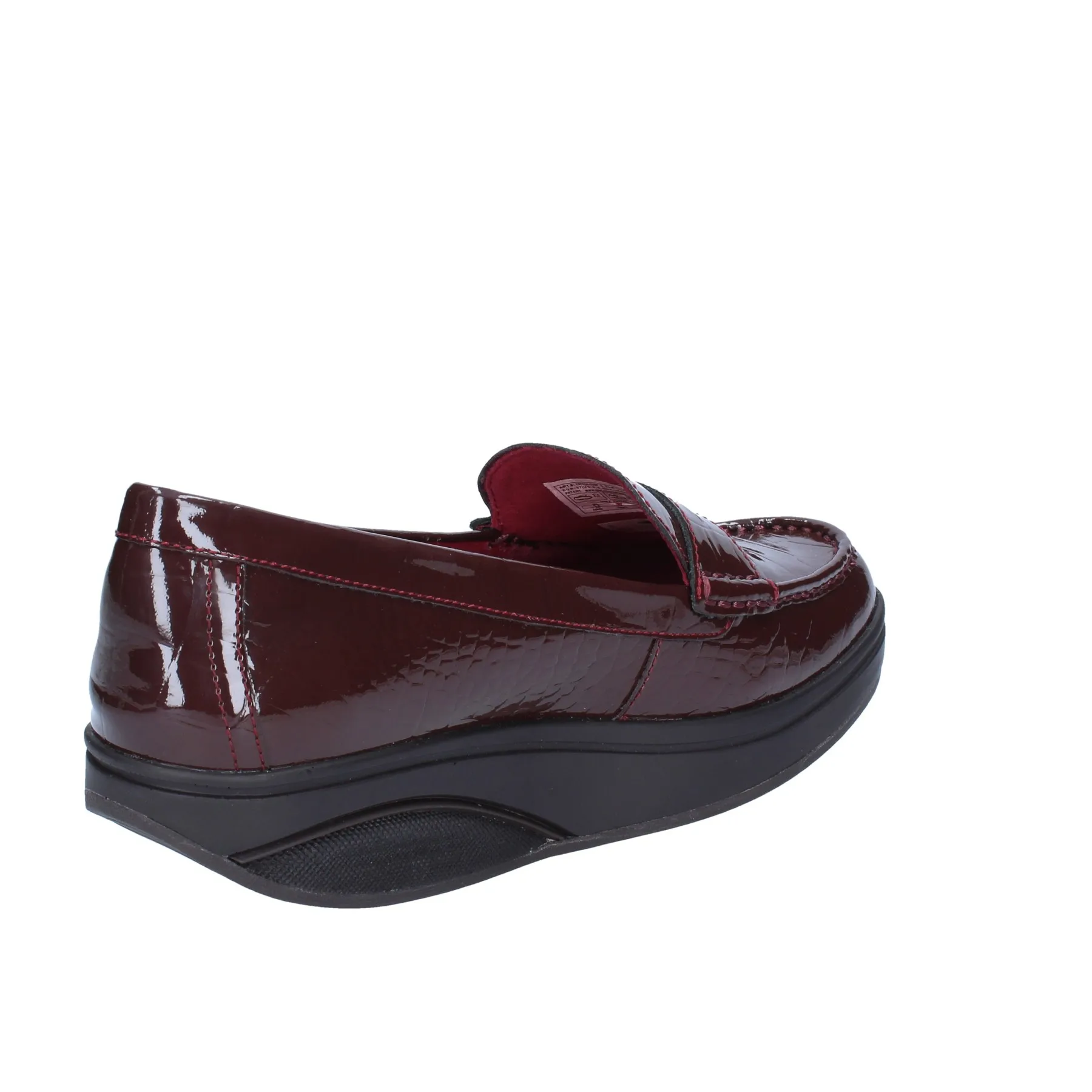 Женские туфли лоферы Цвет Бордовый|Обувь без каблука| |
