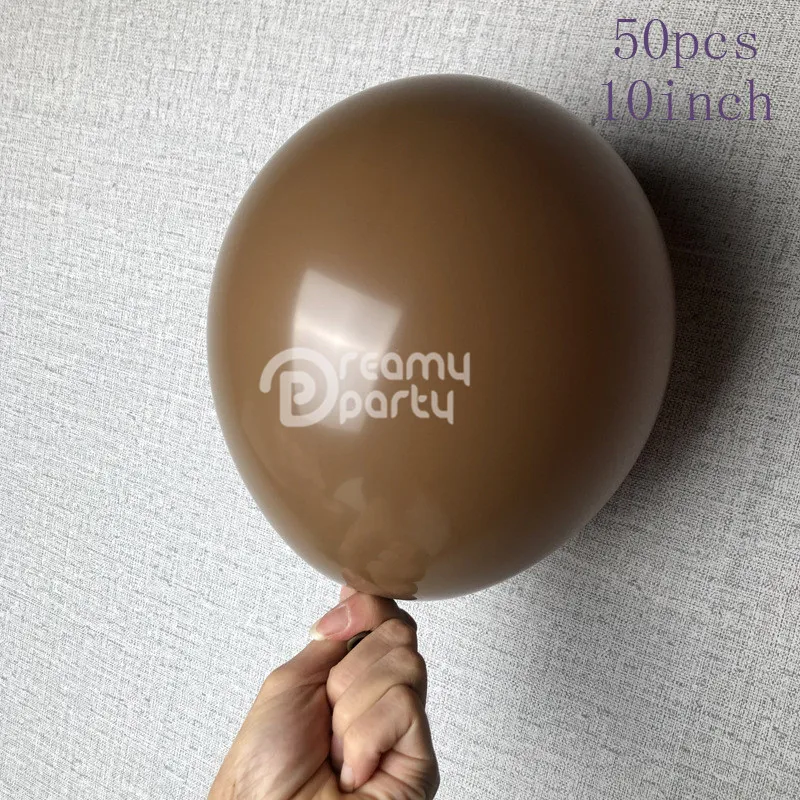 50 шт. 18/10/5 дюймов Кофе карамель латексные воздушные шары на день рождения или