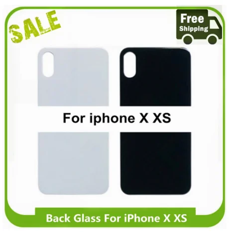 Задняя панель (крышка) с увеличенным отверстием для iPhone X/XS XS Max XR С ЕВРОЗНАКОМ.