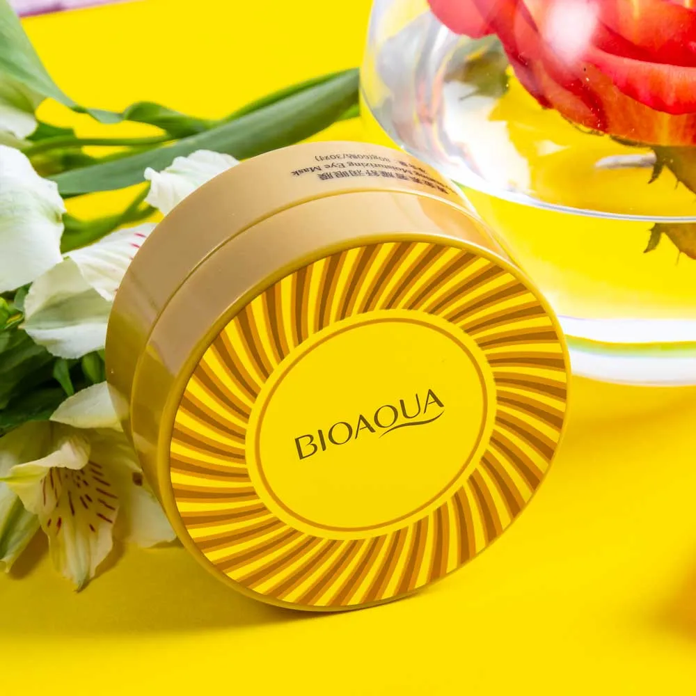 BioAqua Гидрогелевые патчи с Золотом Hydrating Moisturizing 24K Gold Eye Mask 60шт/30пар | Красота и