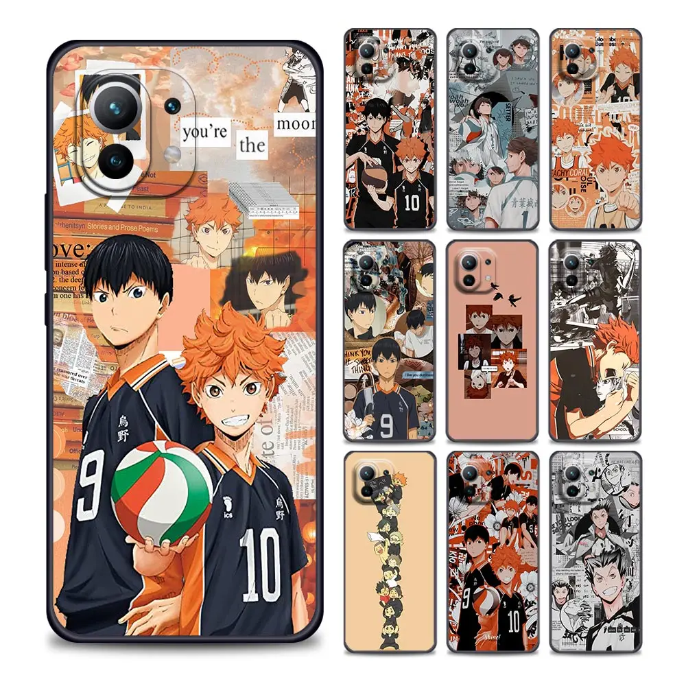 

Haikyuu Hinata Attacks Phone Case for Xiaomi Mi 11Lite i Ultra X T EN PocoF1 X3 NFC GT M3 F3 GT M4 Pro Soft Silicone Cover Coque