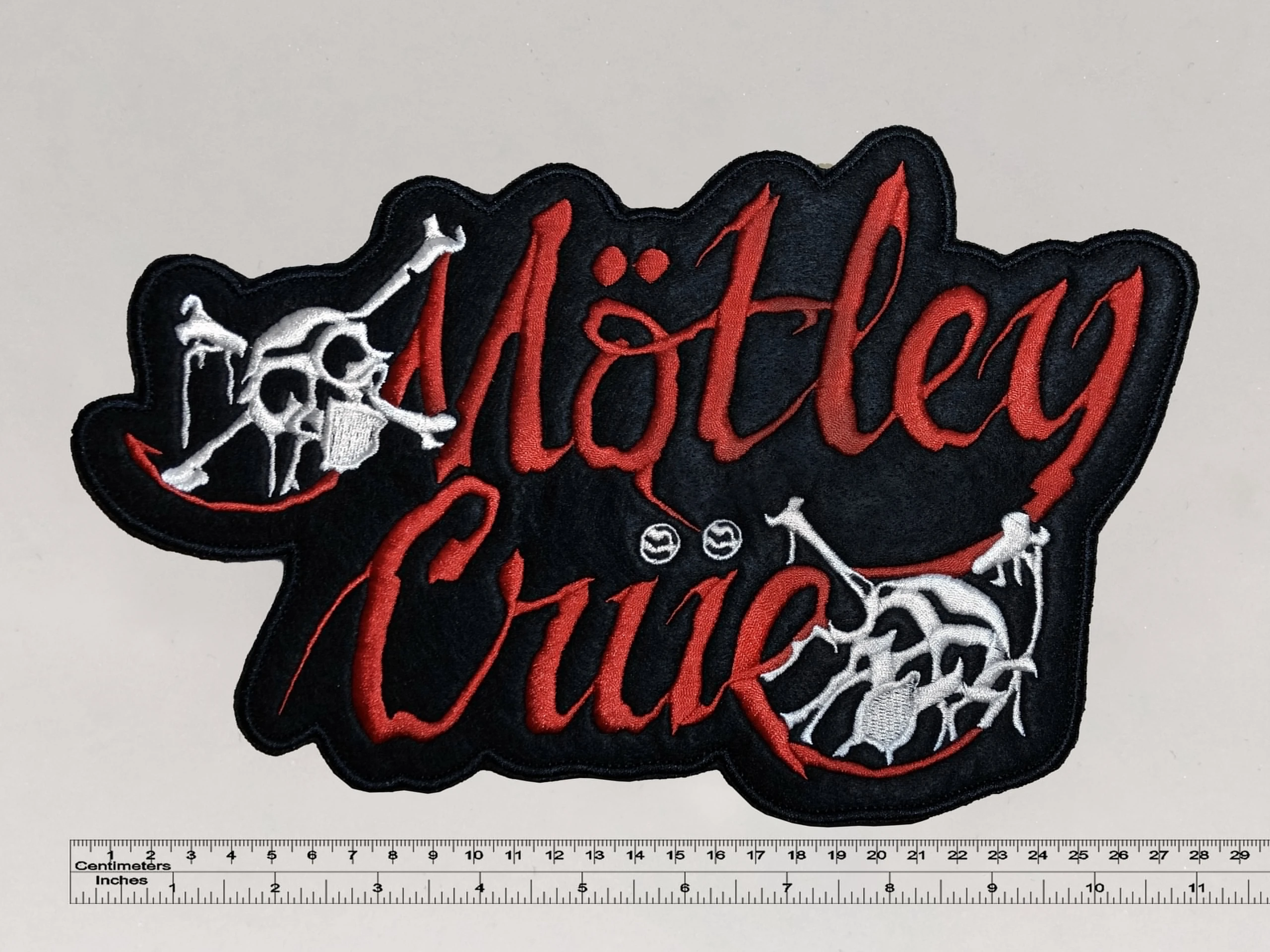 Нашивка большая Motley Crue / метал музыка рок патч вышивка вышитая | Дом и сад