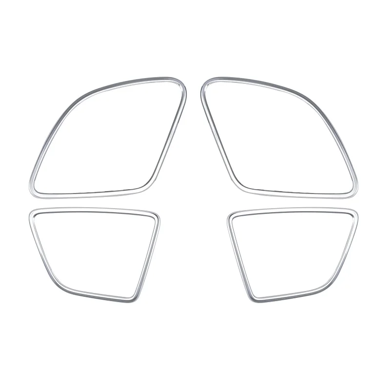 4 шт. накладки декоративные молдинги дверных колонок из нержавеющей стали для Ford Fiesta Mk6 2009-2017 год.