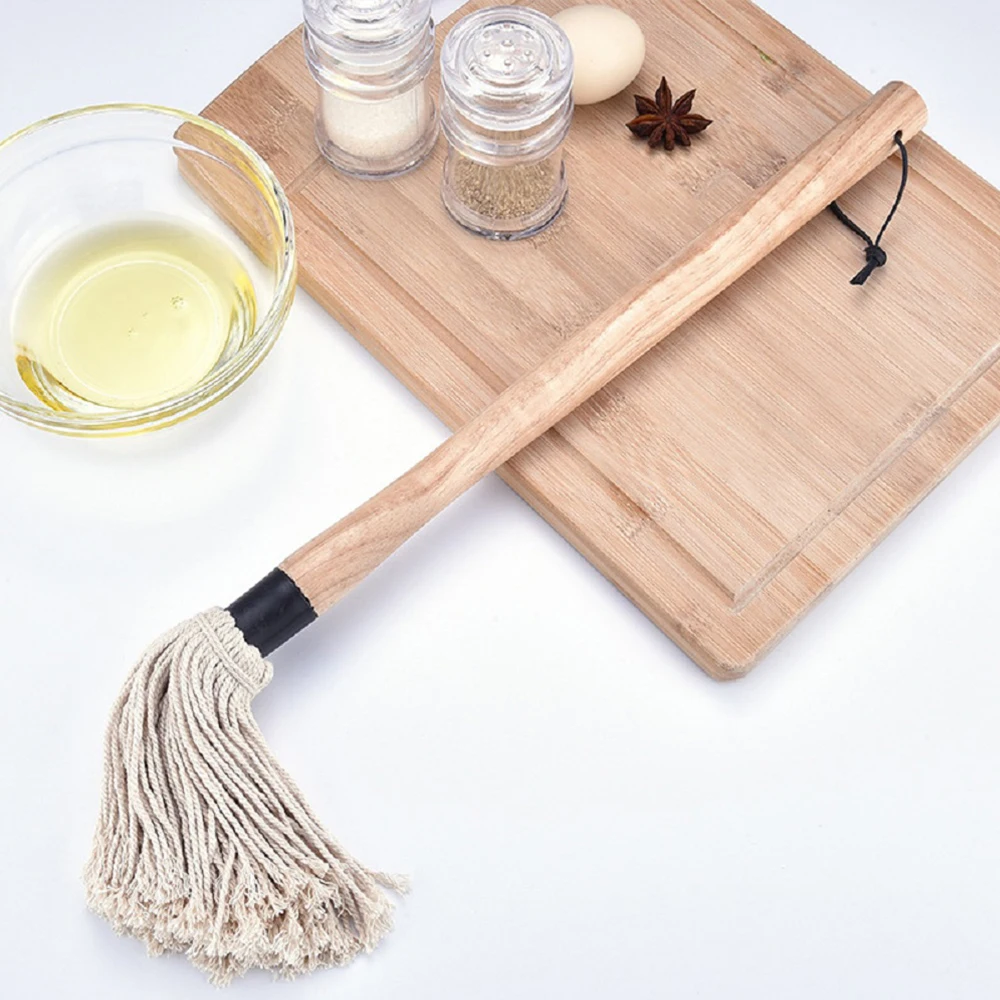 Щетки для барбекю со сменными насадками Профессиональная деревянная ручка