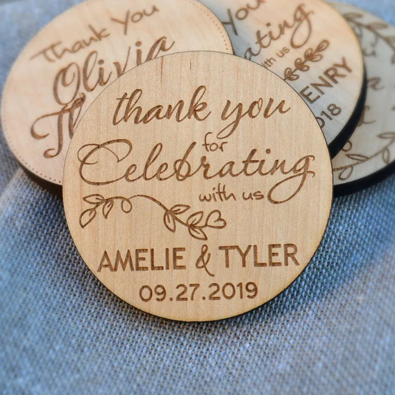 Магнит для сохранения даты деревенские потертые Свадебные сувениры вечеринки