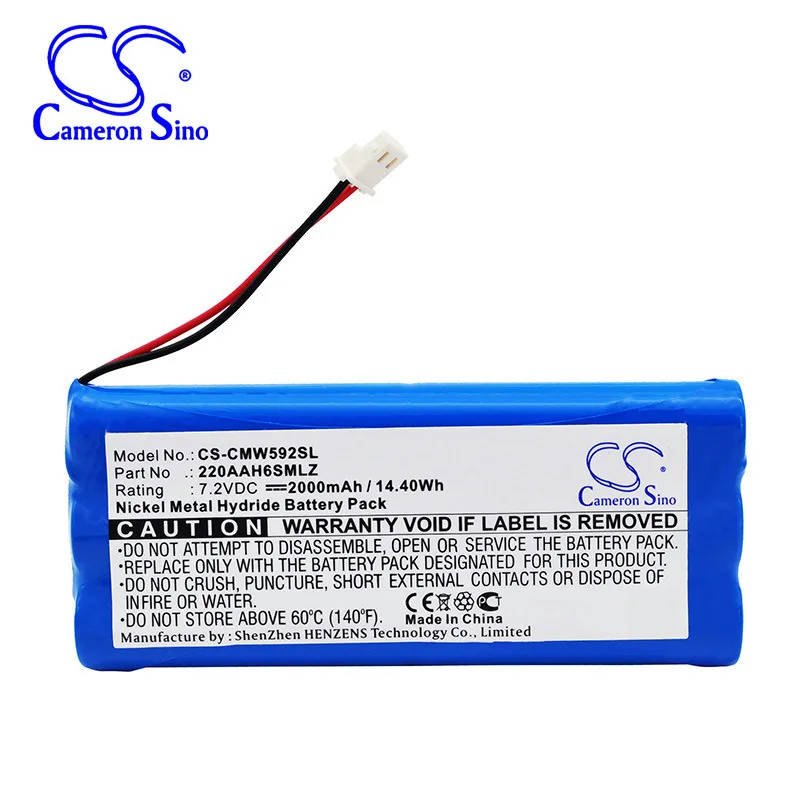 

Cameron Sino 2000mAh Battery 220AAH6SMLZ for ClearOne 592-158-001, 592-158-002, 592-158-003, Max, Max Wireless