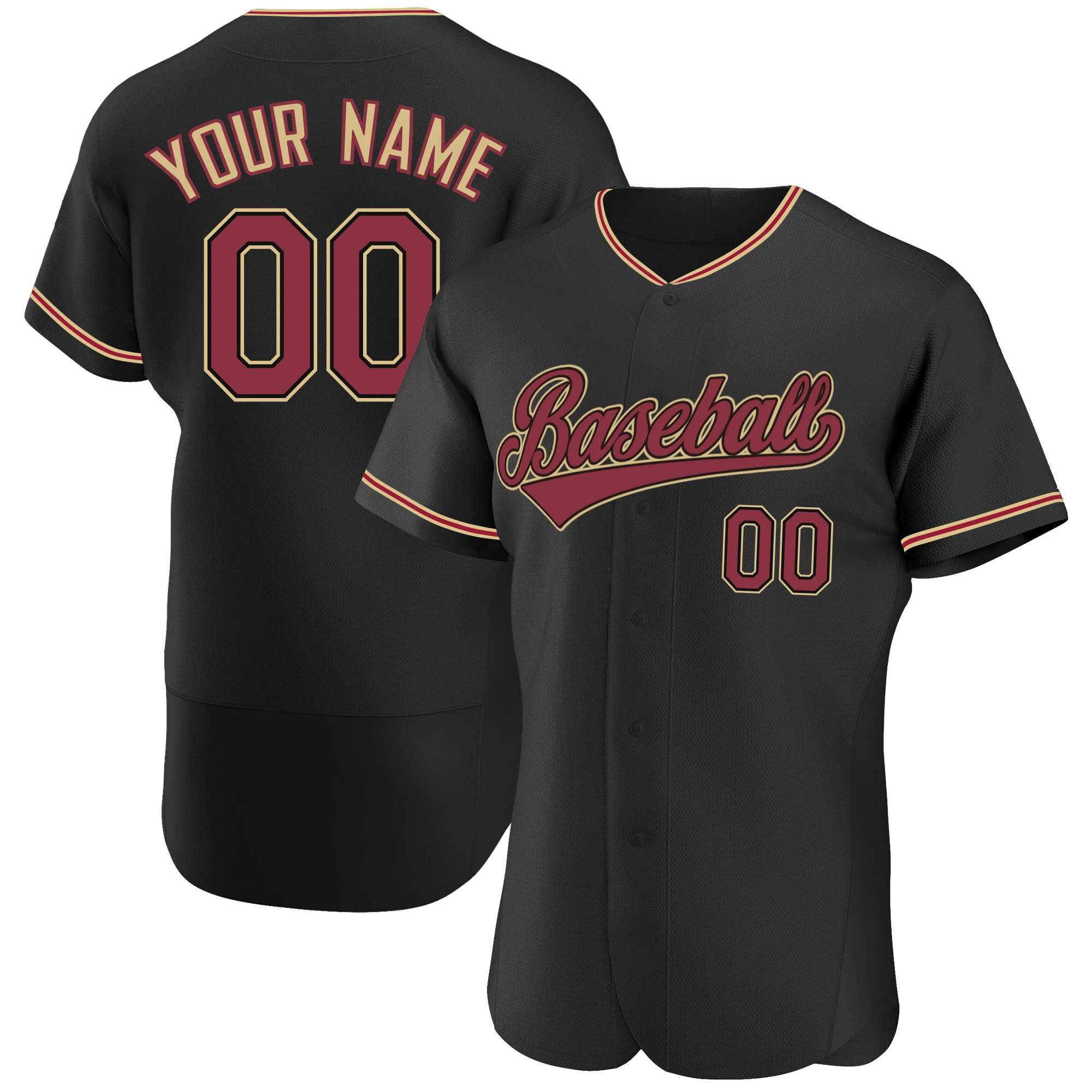 Custom Baseball Jersey Personalized Printed Name/Numbers Button-Down Washable Tee Shirts Game Fans Best Gift Outdoors/Indoors