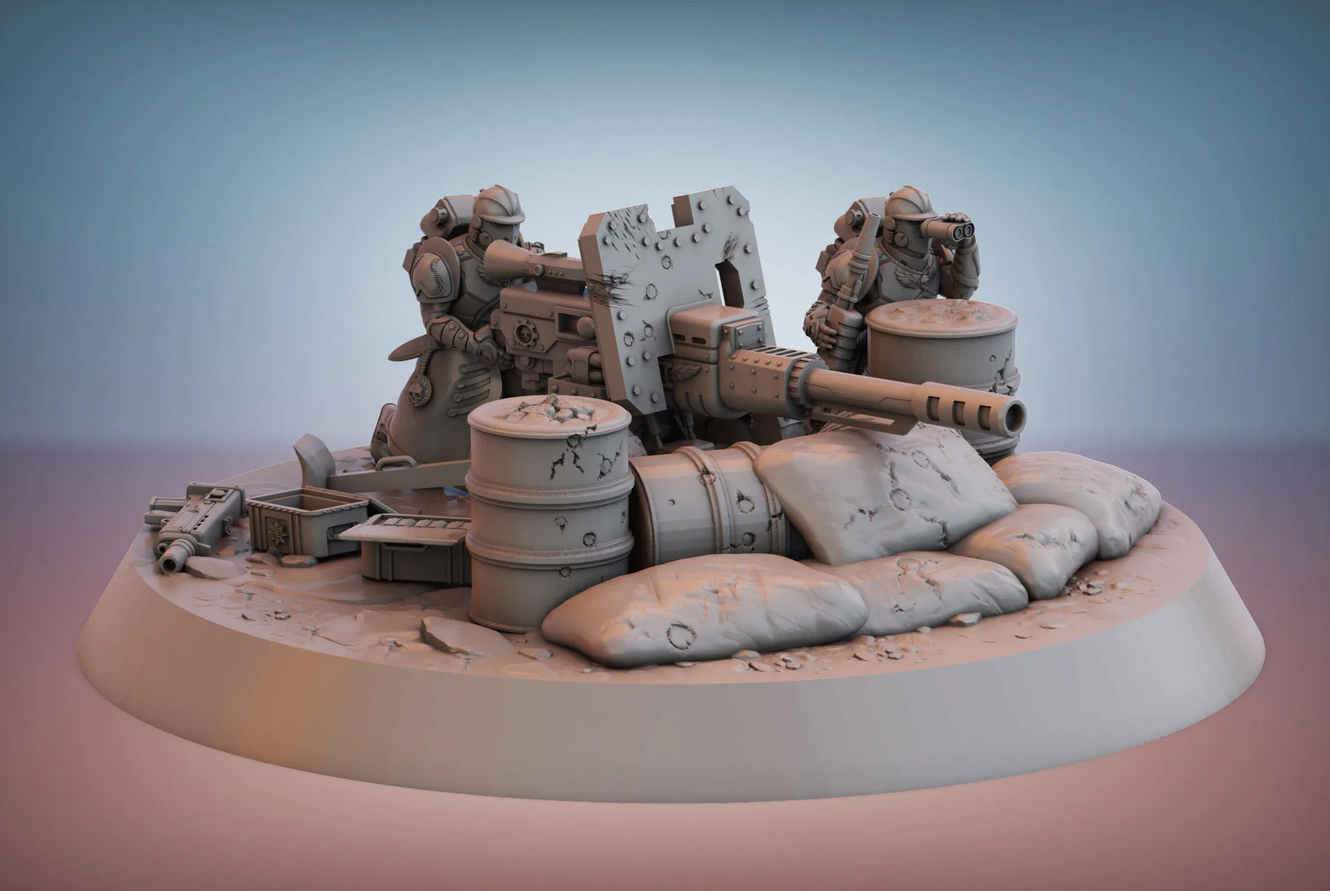 Sanctus Manipulus Heavy Weapons Team 4 | Миниатюры DnD Wargame