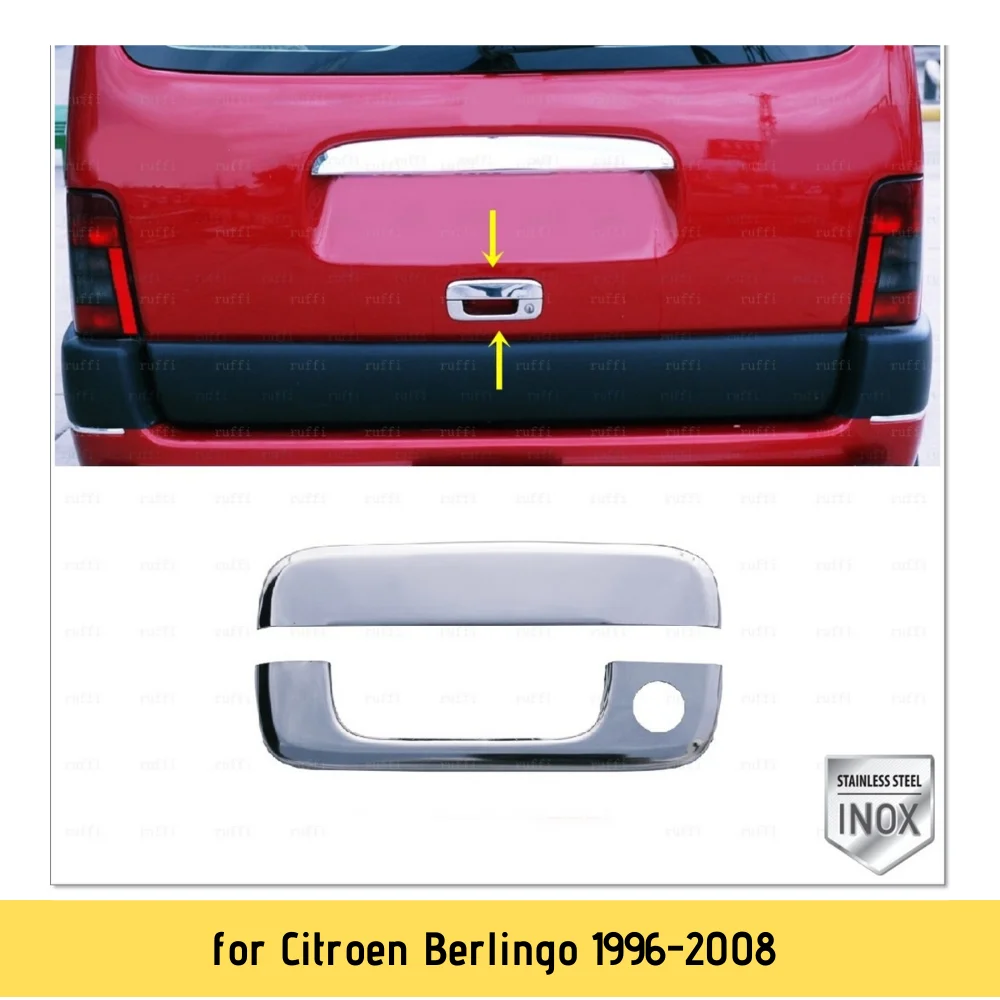 

Chrome Baggage Handle Cover Trim Accessories For Citroen Berlingo 1996-2008 Stainless Steel Inox Preimum Car Parts Automotive