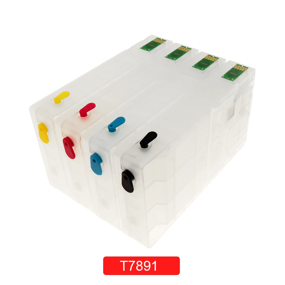 Перезаправляемый картридж с чипом АРК T7891 T7892 T7893 T7894 для EPSON Pro WF 5110 5190 5620 5690