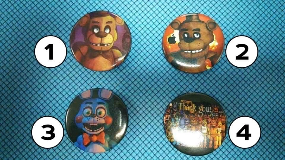 Набор значков 5 ночей с Фредди №1 | Дом и сад