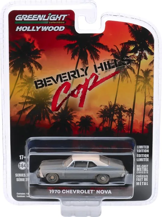 

Greenlight 1/64 Beverly Hills Cop (1984)- 1970 Chevrolet Nova Solid Pack