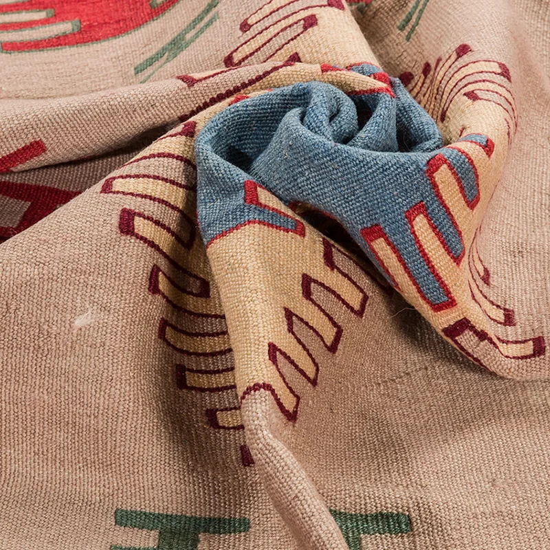 Бежевый красный напольный коврик кухонный для двери ручная стирка длинный ковер