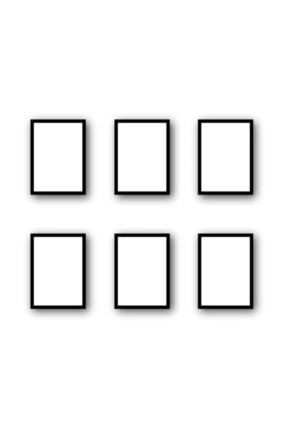 

Picture Frames Set - Includes 6 Frames - 13cm X 18cm