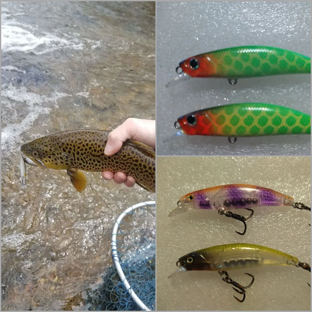 wLure 6.5cm 3.3g Sinking Minnow Unpainted Transparent Jerkbait Blank Lure Customize Painting UPM777 | Спорт и развлечения