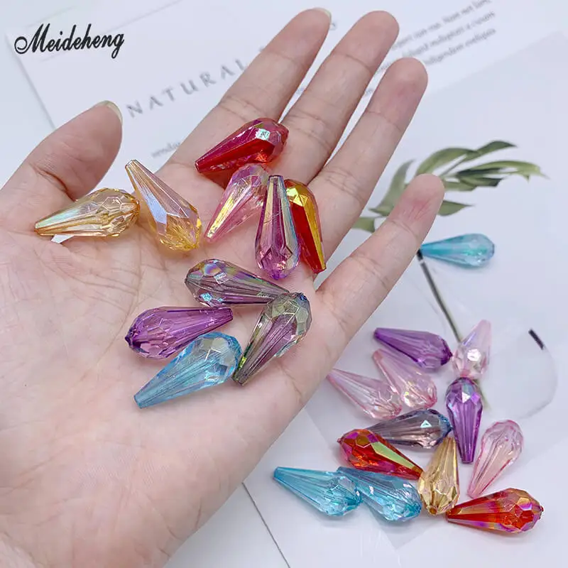 Акриловые бусины в форме капли воды для изготовления ювелирных изделий