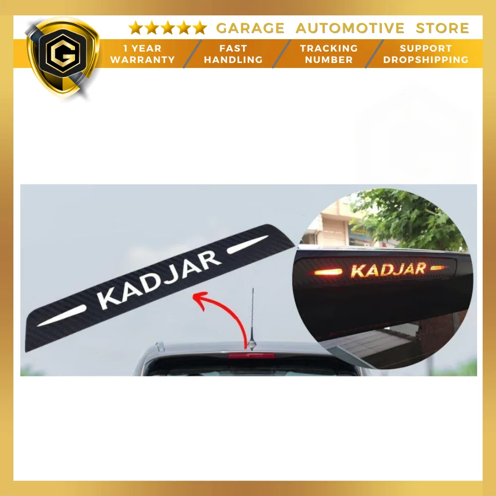 

Для Renault Kadjar, УГЛЕРОДНЫЙ Задний стоп-сигнал, наклейка, аксессуар 2015-2018