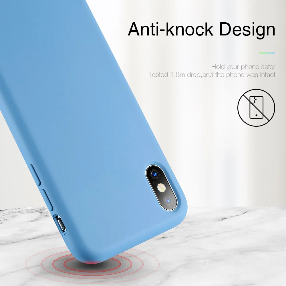 Роскошный оригинальный официальный Мягкий силиконовый чехол для iPhone XR 7 8 Plus