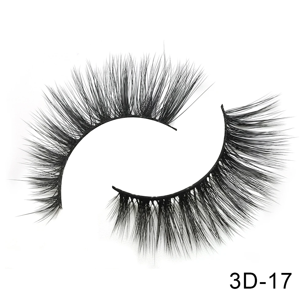 3D-17 6 пар Friholl. m Искусственные норковые ресницы натуральные длинные ресницы ручной работы макияж 25 мм Искусственные норковые ресницы 3D синтетические шелковые накладные ресницы - Цвет: 3D-17