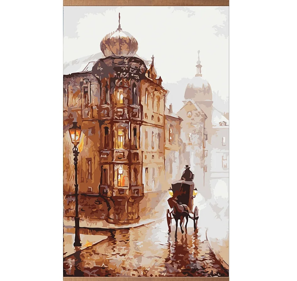 Инфракрасный настенный гибкий обогреватель &quotСтарая Прага&quot картина | Бытовая