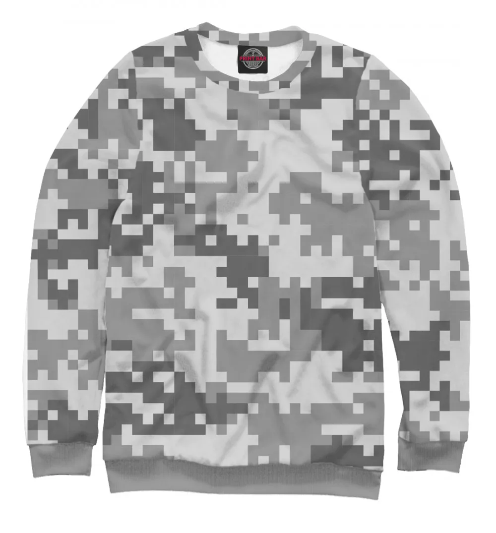 Мужской свитшот Camo digital gray | Мужская одежда