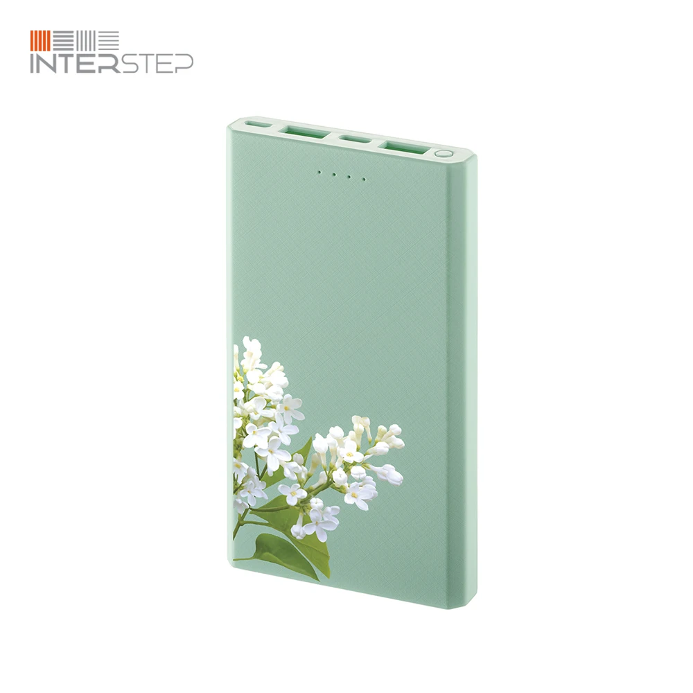 Внешний аккумулятор INTERSTEP PB10000MC Сирень|Внешние аккумуляторы| |