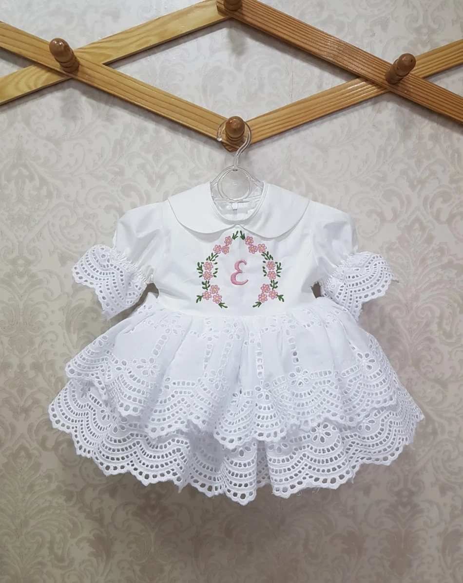 

White Embroidered Puffy Tulle Princess Dresses Special Occasion Party Prom Ramadan Costumes Vintage Sweet Lolita Style