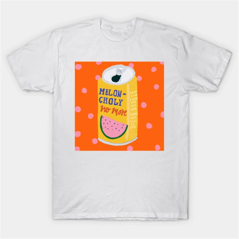 

Cartoon Pattern T-Shirt Women's Short Sleeve 2021 Summer Cotton Tops Round Neck Harajuku Tees Female Print Shirt Loose Ladies