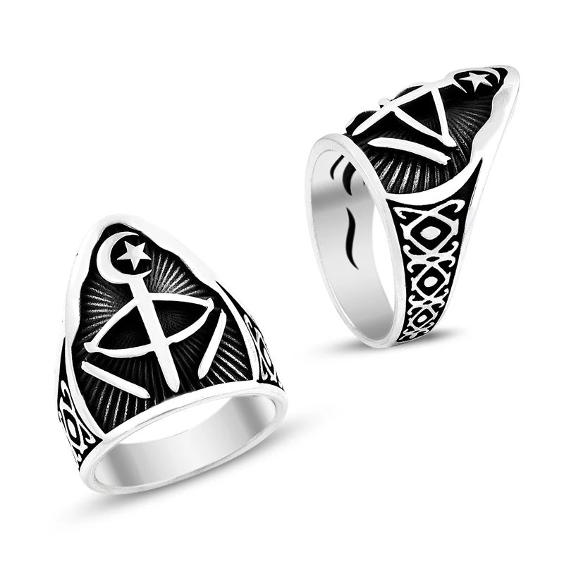 925 Silver Elegant Designed Khalif Ring for Men