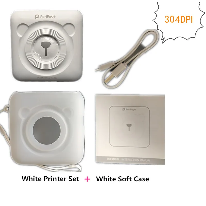 GOOJPRT Peripage Photo Printer A6 304 точек/дюйм Mini Bliuetooth беспроводной термальный принтер бумага