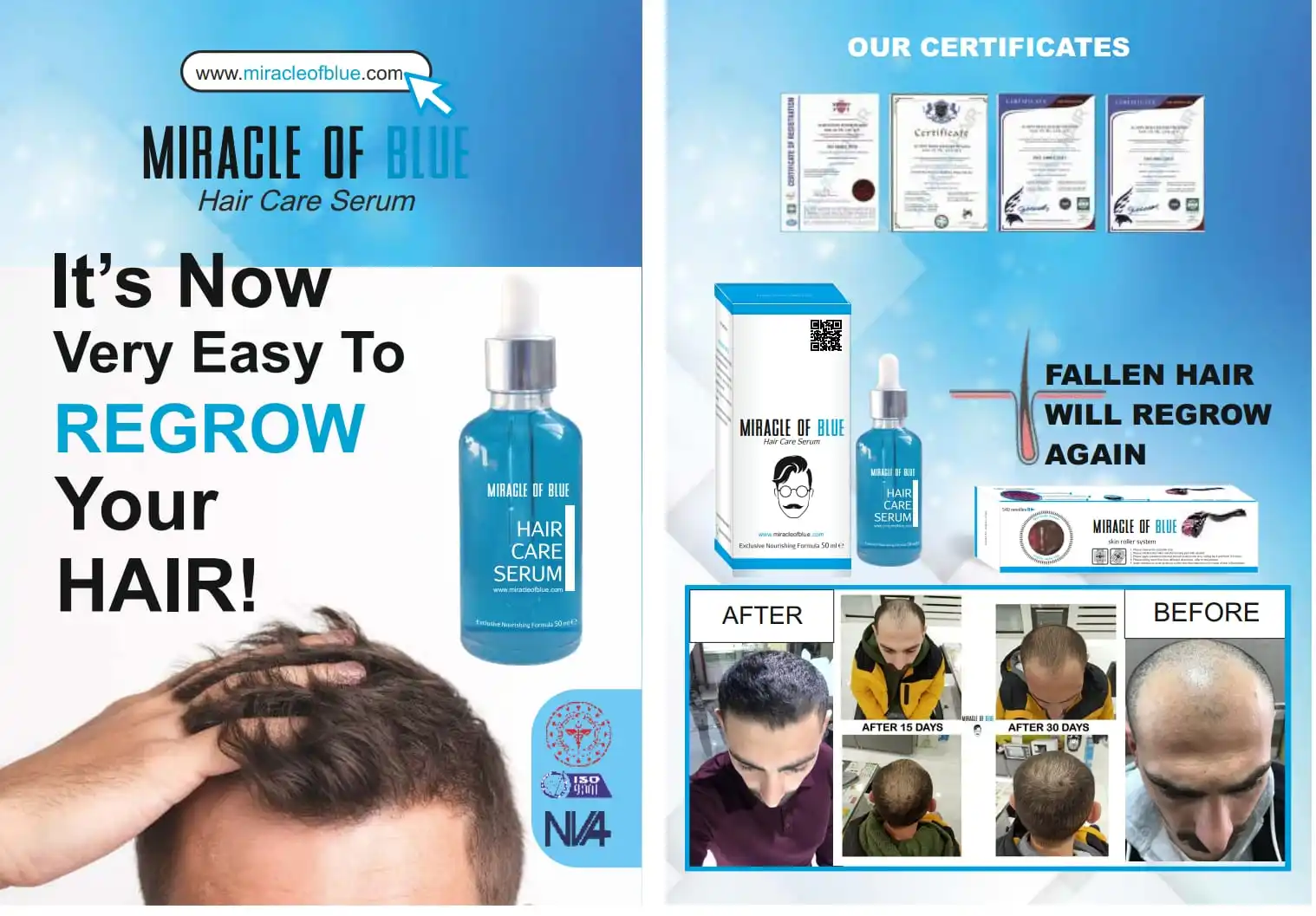 

Miracle of Blue Hair Care Serum ( New Hair Growth Formula)