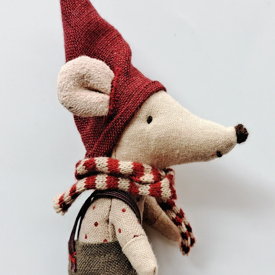 Миниатюрная сказочная игрушка-мышь с сумкой для сбора маленькие мышки тканевая