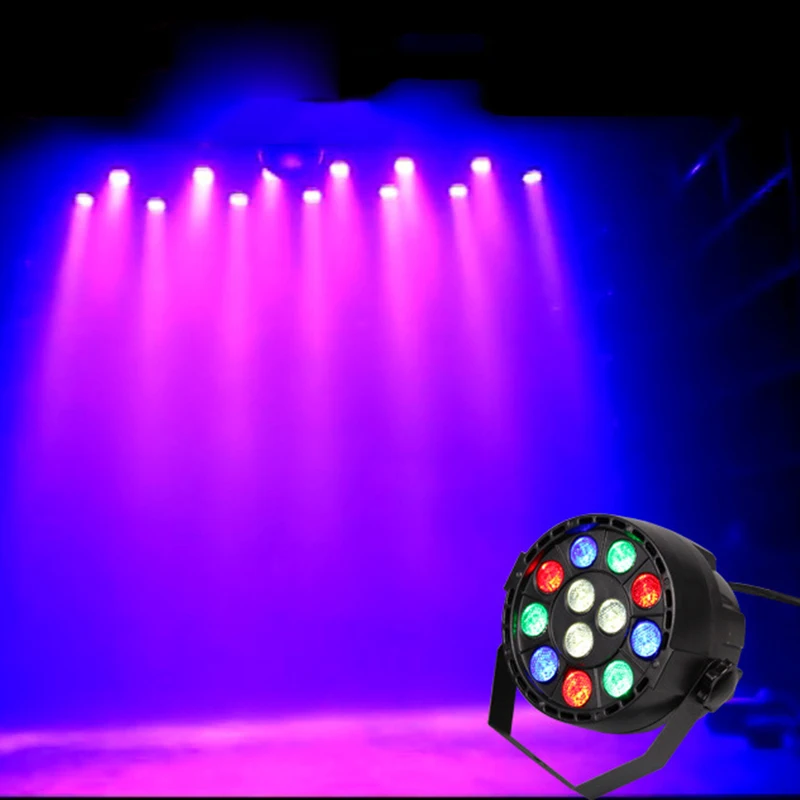 12 светодиодный RGB Par Светильник эффект Клубные вечерние бальный зал КТВ Бар
