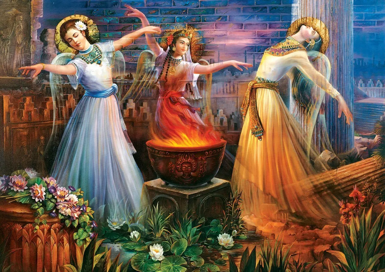 

Art Puzzle Fire Dancing 2000 Piece Jigsaw Puzzle fun toys gift wall decoration for Adults Teenagers