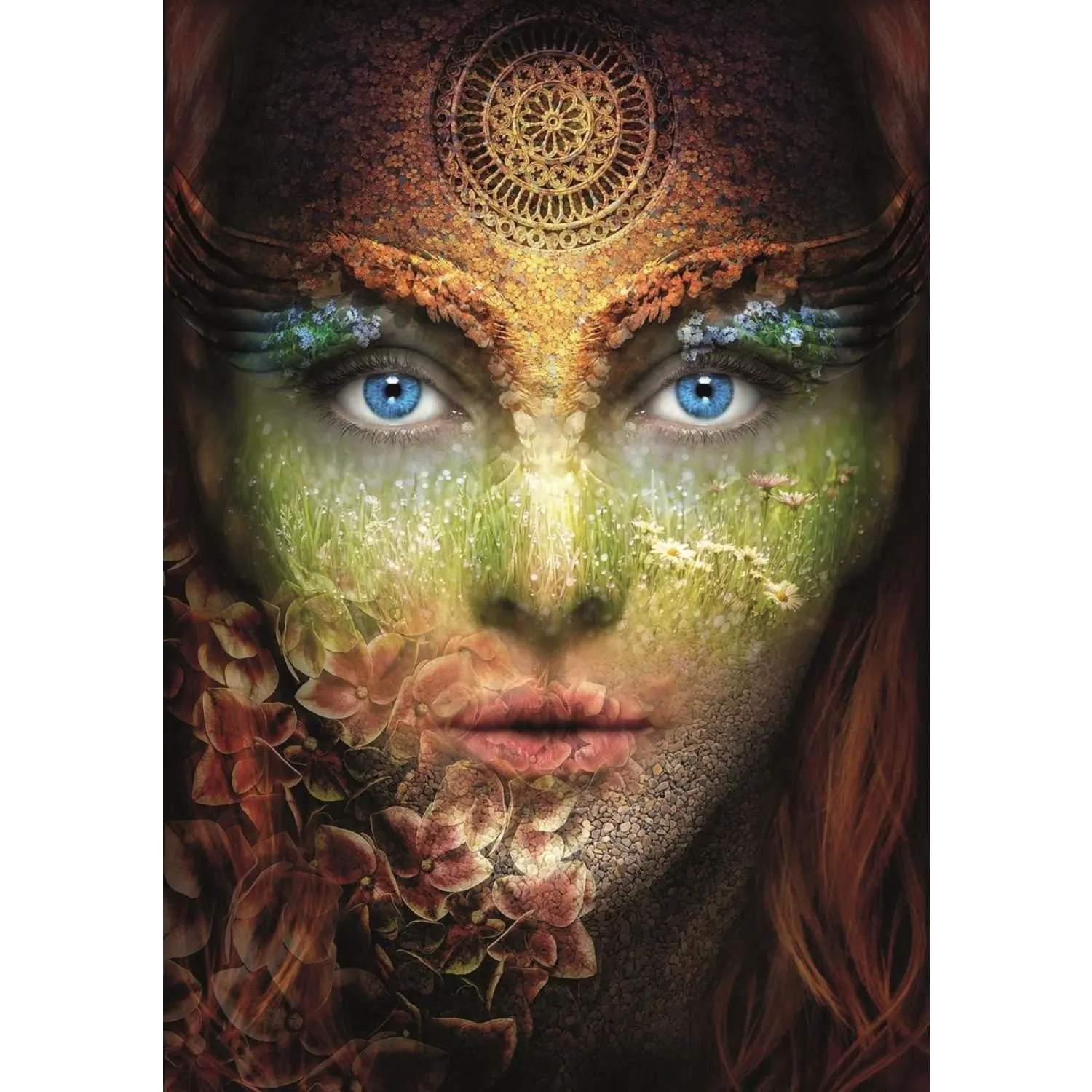 

Nova 46003 - 2000 Piece Natural Women Cardboard Puzzle-Flowers Woman Portrait adults For Cardboard Puzzle-Jigsaw Puzzle-