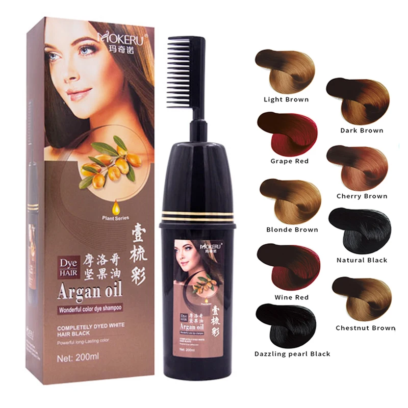 

Colored Multicolor Hair Dye Cream Hair Dye Brush Black Hair Shampoo Color Changed With Comb Hair Dye Comb Natural Dye Hair