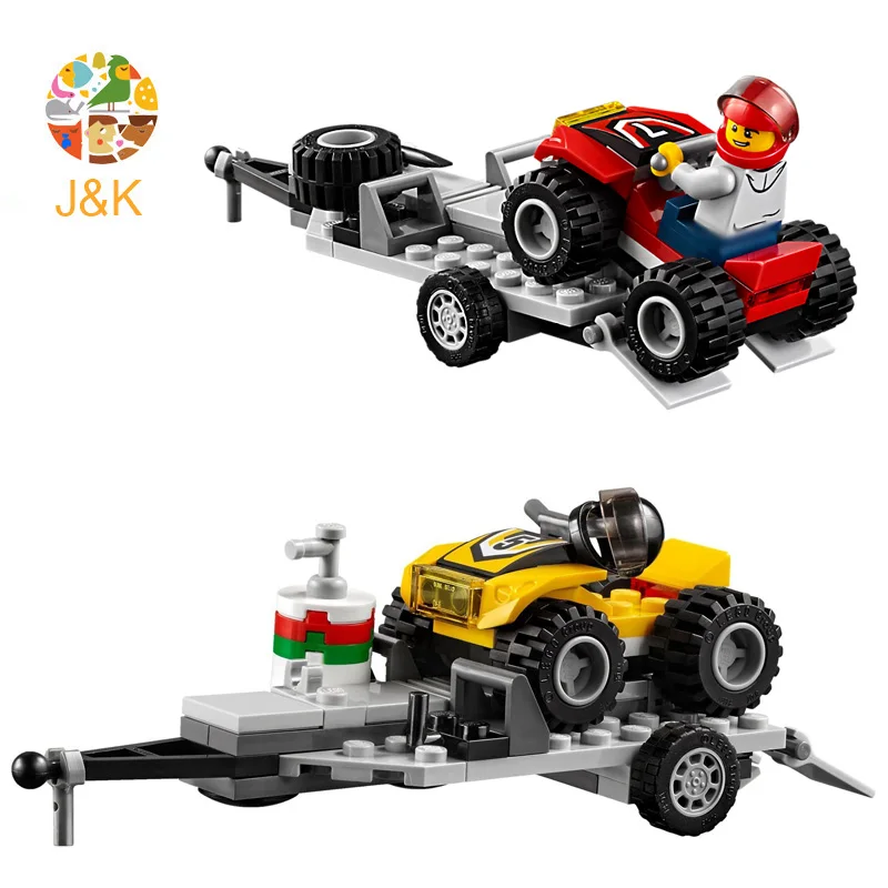 60148, 253 шт., серия City, автомобили atv, гоночная Сборная модель, строительные блоки, кирпичные Развивающие игрушки для детей, 10649 подарок